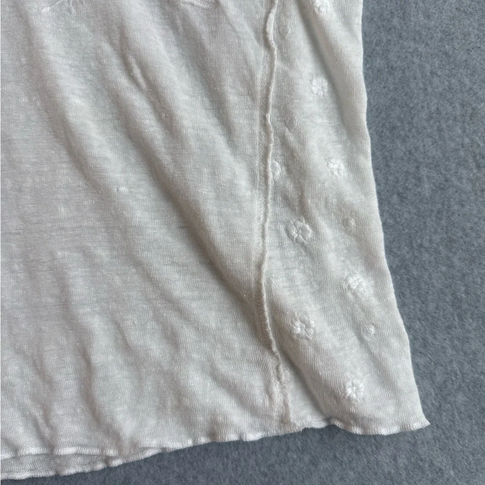 Sundance White Floral Embroidered Tank - Picture 5 of 6